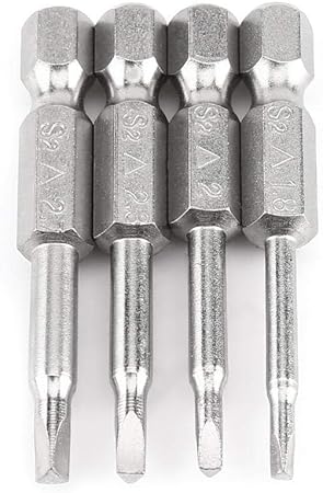 Akzoon 4pcs Embouts Tournevis Triangle De Magnetique 50mm Tournevis En Forme 1 8 2 0 2 3 2 7 1 4 Hex Amazon Fr Bricolage