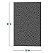 Odil Bathroom Mat Durable/ Non-Slip/ Absorbent/ Machine Washable/ Super Soft and Cosy - Grey (20 x 32-Inches).