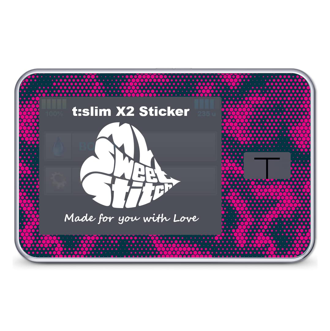MySweetStitch, Tandem t:Slim X2 Sticker, Camo Pink, Made in Germany
