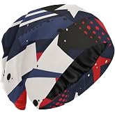 ElliTarr Satin Bonnet Lined Sleep Cap Hair Wrap Cover Slouchy Beanie for Curly Hair Protection for Men Women Punk