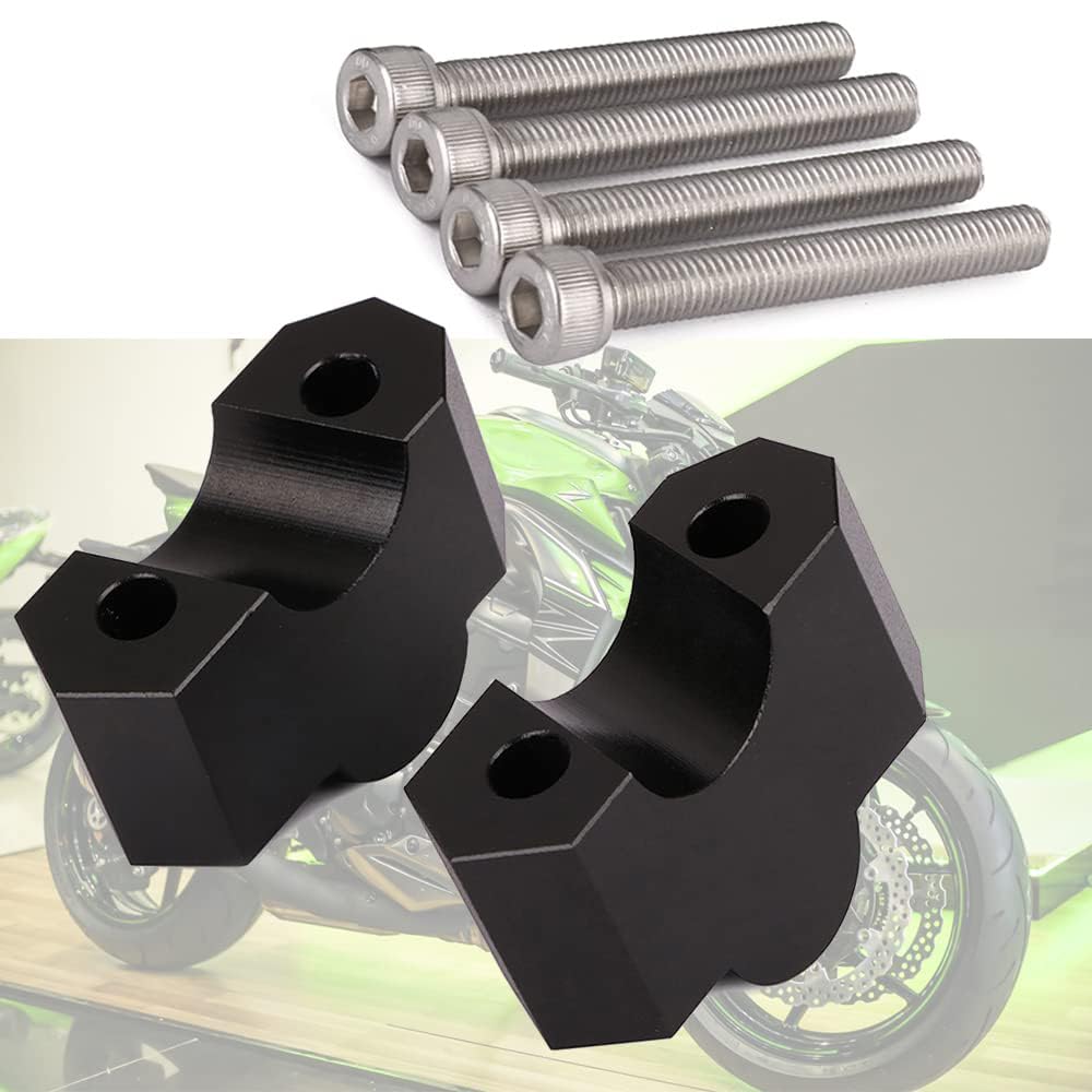 Fast Pro Motorcycle Handlebar Risers Clamp Mount Handle bar Riser for Z750 Z 750 2004-2011 Z1000 Z 1000 2007-2009 Black