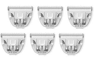 Tileon Washable Replacement Blades for Dog Clipper,Replacements Blades for Dogs and Cats Grooming Clippers,6 PCs of Replacement Blades Only