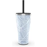Tervis Traveler Dragonfly Sky Triple Walled Insulated Tumbler Travel Cup Keeps Drinks Cold & Hot, 30oz with Straw Lid, Stainless Steel