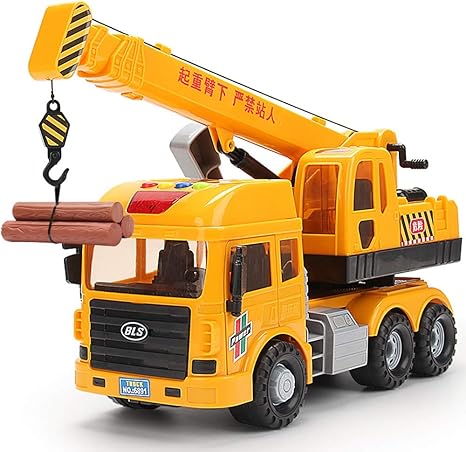 Amazon Co Jp Lihgfw 特大クレーンクレーン建設車両子供の男の子のおもちゃの車クレーン工事現場カーシミュレーションモデル Color Battery Version おもちゃ