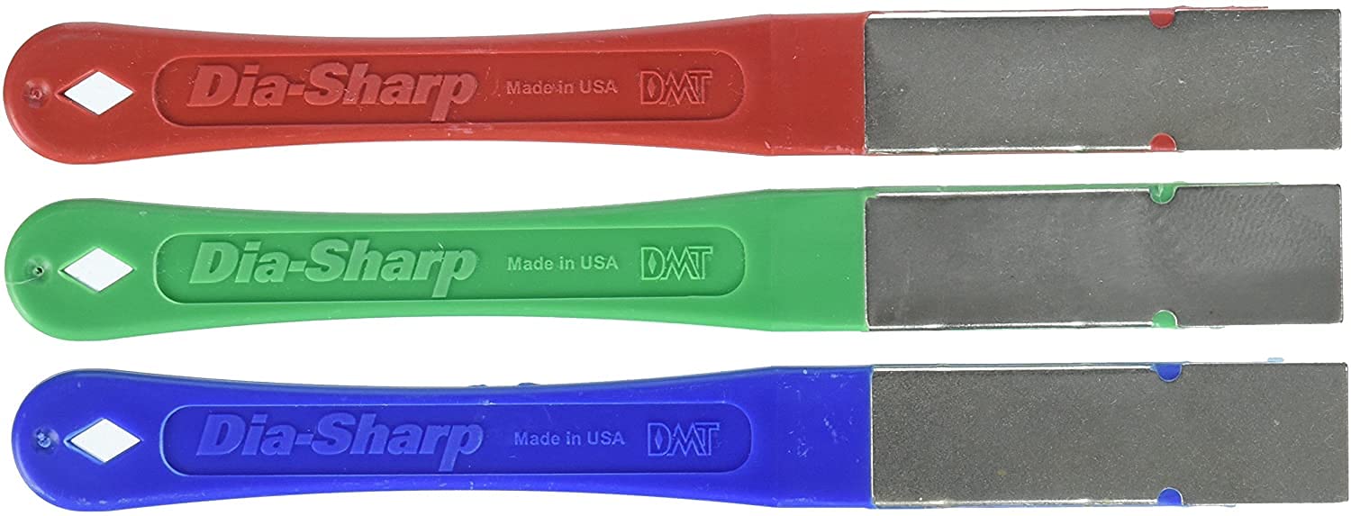 DMT D2K 2.5-Inch Dia-Sharp Diamond Mini-Hone Kit of C/F/E - Multi-Colour
