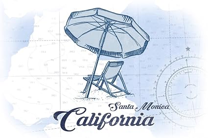 Amazon Com Santa Monica California Beach Chair And