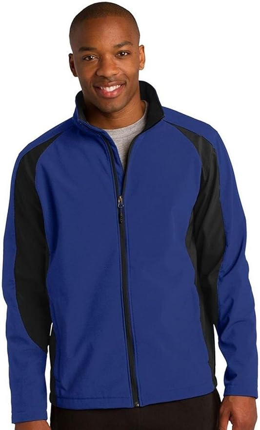 SportTek ST970 Men's Polyester Colorblock Soft Shell Jacket, True