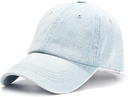light blue denim hat