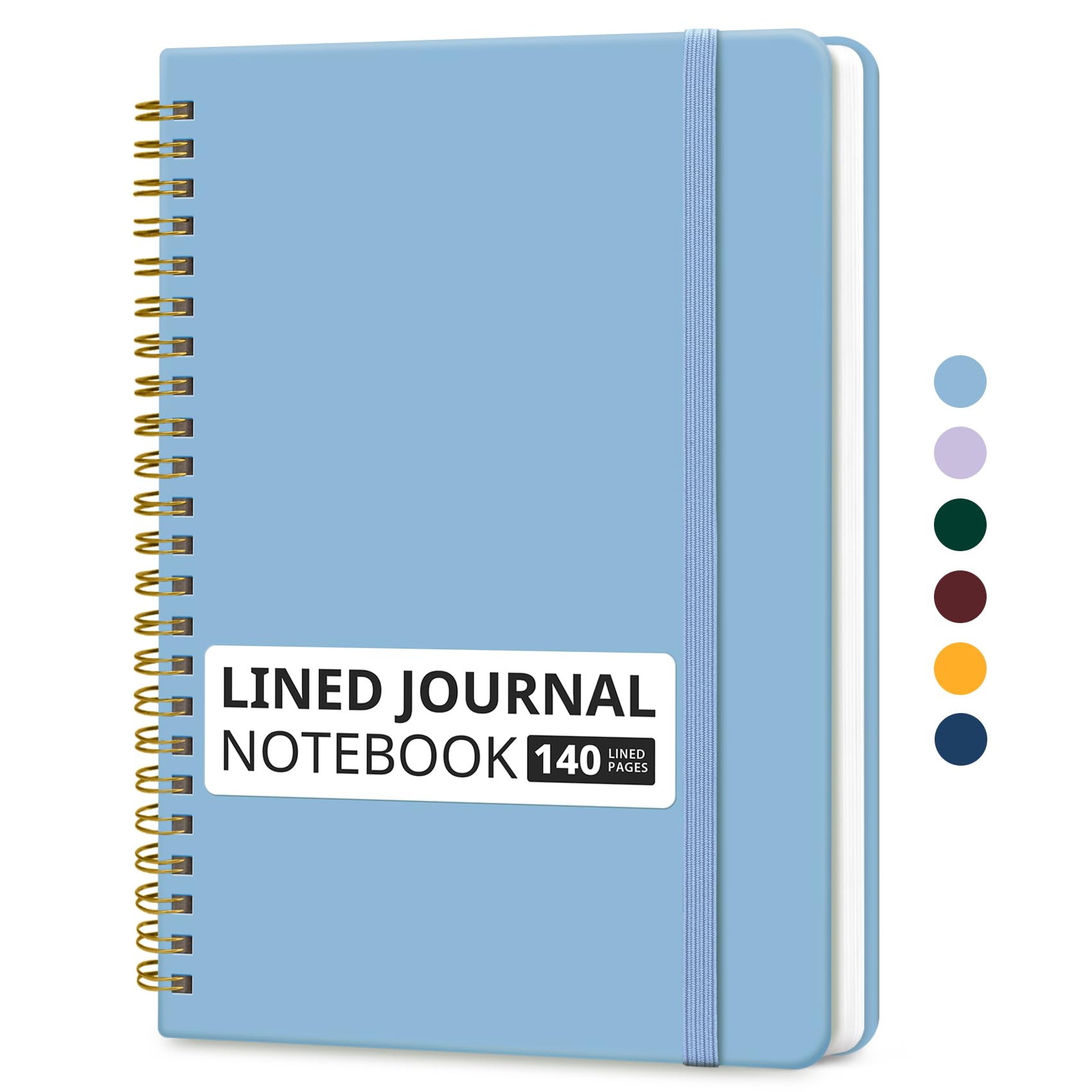 Taja Lined Spiral Journal Notebook for Women