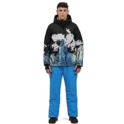 YEEFINE Men's Ski Suit Waterproof Snow Suits Two