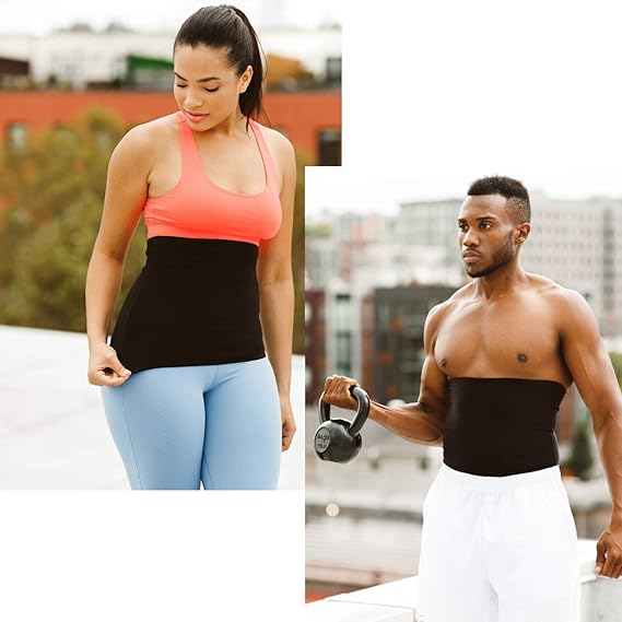 ADA Sweat Shaper Slim Belt Women Slimming Waist Trainer Girdle Control Big Belly Waist Cinchers Sexy Body Wrap (Unisex)