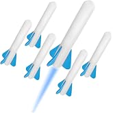 Stomp Rocket Jr Glow Rocket Refill Pack Soars Up to 100ft, 6 Rockets | Glow In The Dark Soft Foam Replacement Rockets - Fun Outdoor Play Kids Toys Gifts for Boys &amp; Girls