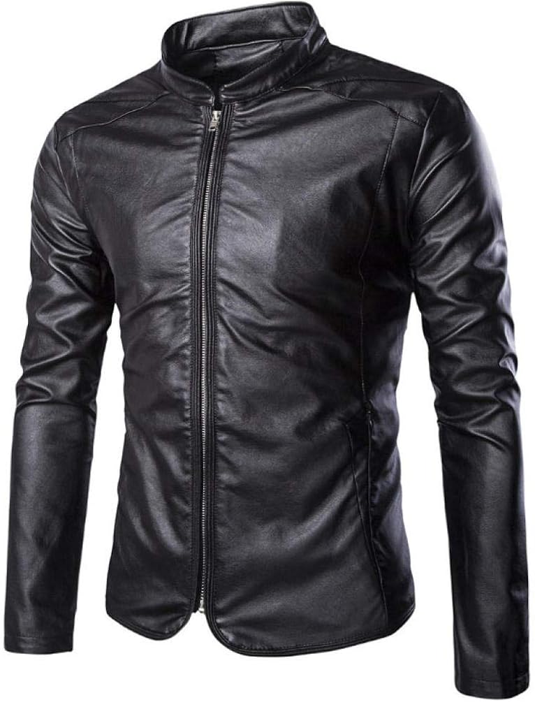 Dilusso Spring Autumn Leather Jacket Male Motorcycle Jacket Casual