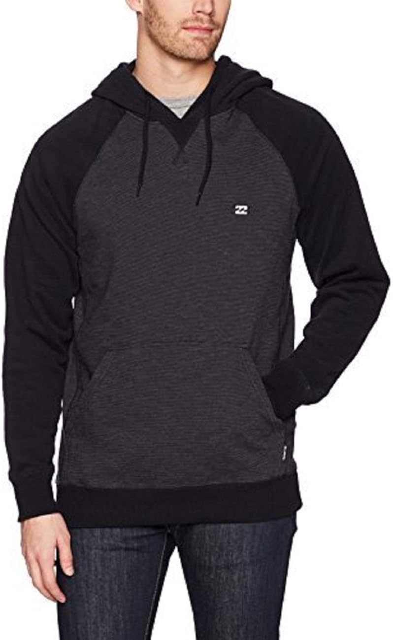 Billabong Young Men's Classic Pull Over Fleece Sweatshirt Hoody: Clothing