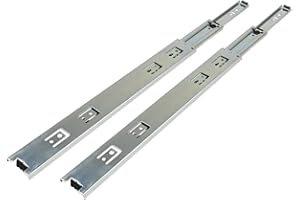 SOUTH MAIN HARDWARE 18 in. Side Mount Stainless Steel Ball Bearing Full Extension Drawer Slides