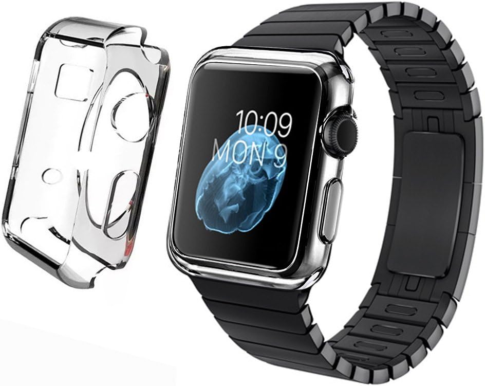 Apple Watch Case, LK [Crystal Transparent] Apple Watch 42mm Clear Case Slim [Perfect Fit] TPU Flexible Soft Rubber Case Full Body Apple Watch Cover for 42mm Apple Watch - Clear