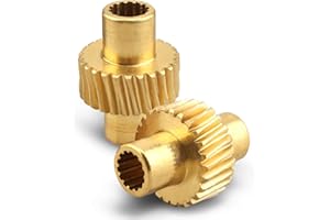 Quaneguzy AA-GER-018 Seat Control Wheel Gear Fit for Toyota Land Cruiser LC80 4500 Power Electric Seat Control Adjust Wheel Gear Brass Material Replacement 2Pcs