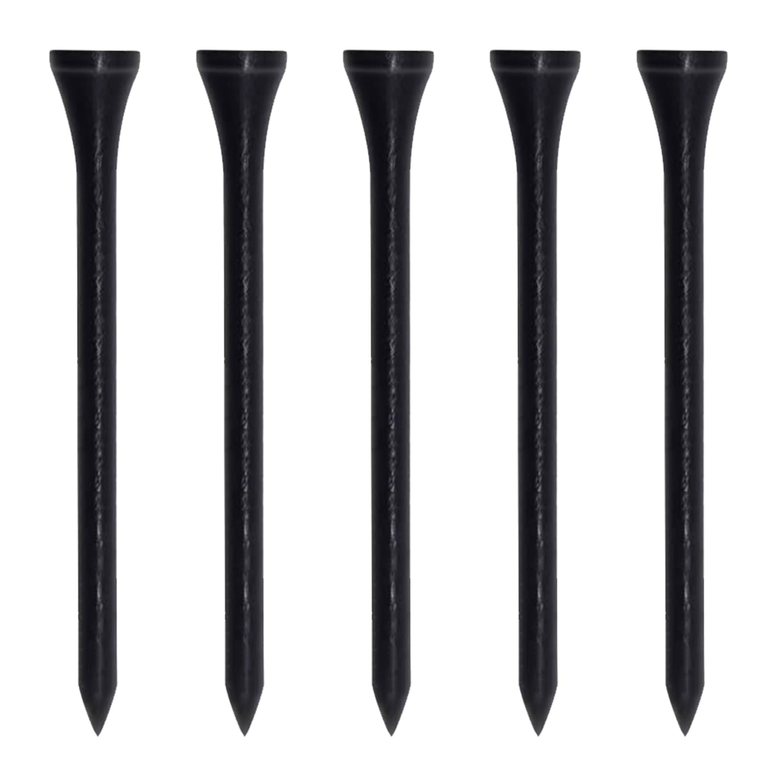 Zivisk Wooden Golf Tees 3-1/4 inch 100 Count, Long Golf Wood Tees(Black,83mm)