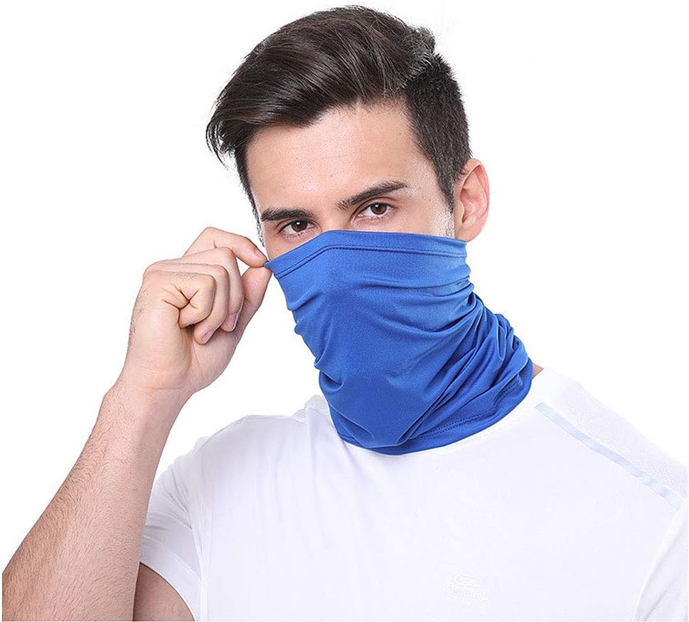 Centenary 6 Pieces Face Mask UV Protection Neck Gaiter Head Wrap Seamless Scarf Mask Headbands Half Face Mask for Dust, Windproof Sunscreen Breathable Thin Multifunctional Telescopic for Men Women