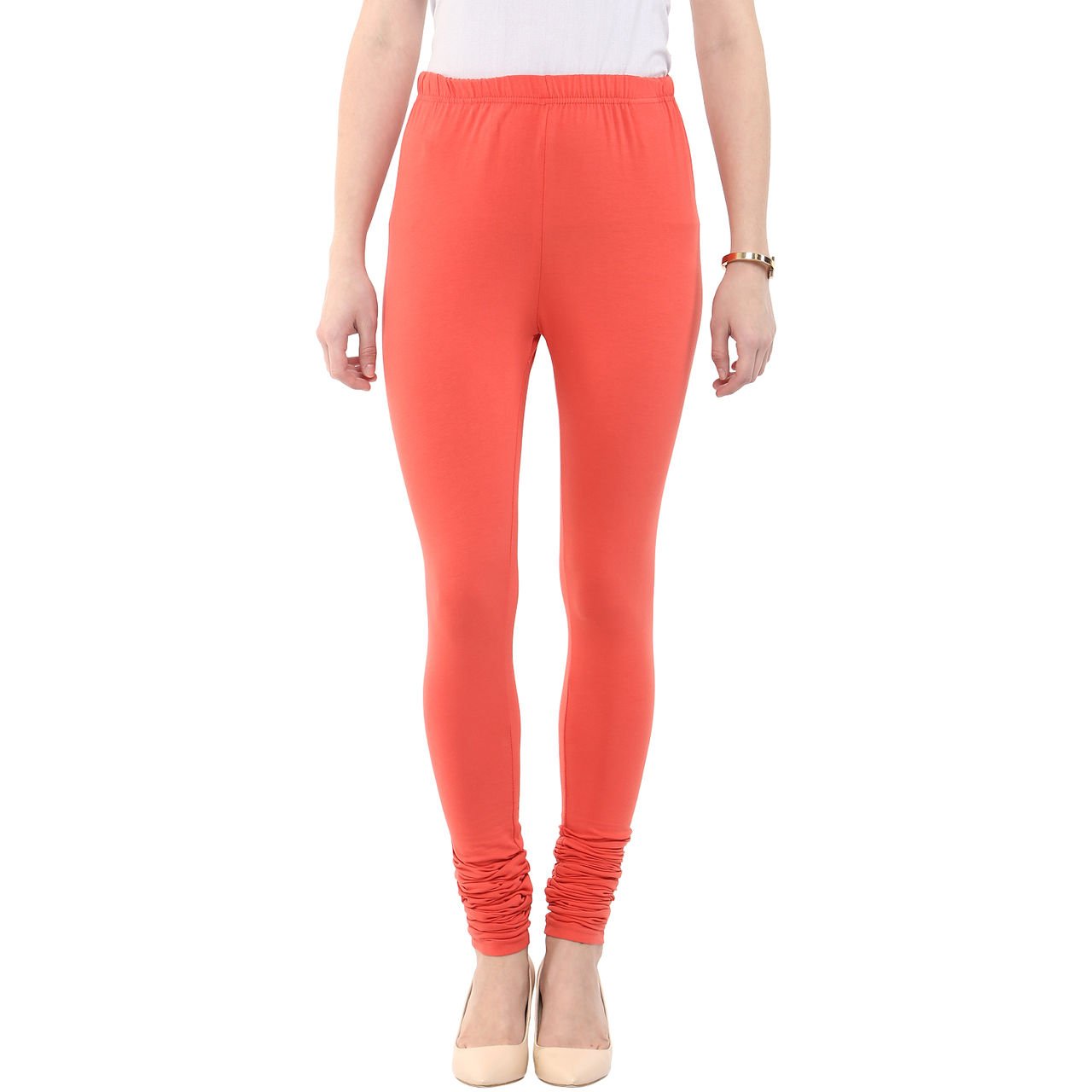 Buy Rangmanch by Pantaloons Women's Cotton Relaxed Legging (205000004426029_Orange_XSmall) at