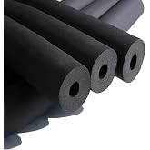 cSeao 2" ID Pipe Insulation Foam Tube (3/8" x 2" x 6FT) AC Uint Tubing, Guitar Stand Foam Tube, Hollow Pipe Cover,Exercise Machine Handle Protector and Roof Rack