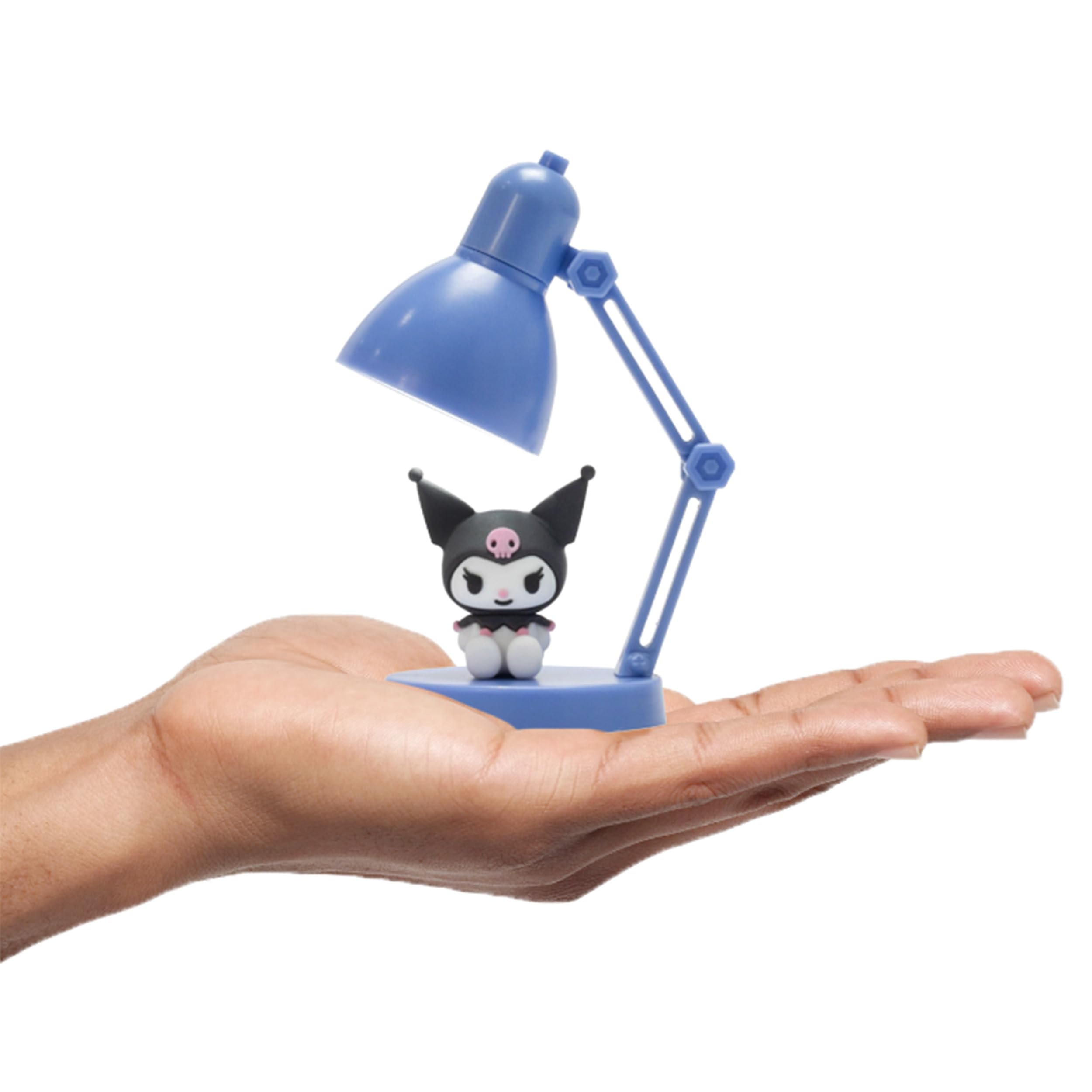 Blue Sky Studios Hello Kitty Mini Lamp with Toy Figure, Kawaii Desk Decor, Cute Collectible Gift - Kuromi — image 1