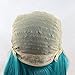 Lucyhairwig Teal Blue Lace Front Wig Heat Resistant Fiber Hair Synthetic Lace Front Wigs Straight Glueless Wigs For Women