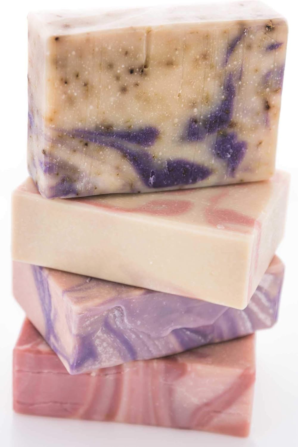 Floral Variety Pack ~ Creamy Goats Milk Soap | All Natural Organic ngredients | Rose, Jasmine, Lavender & Plumeria | SLS, BPA & Paraben Free! Handmade in the USA! : Beauty