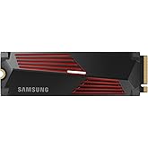 Samsung 990 PRO Heatsink NVMe M.2 SSD with Heatsink, 4TB, PCIe 4.0, 7450MB/s Read, 6900MB/s Write, Internal SSD with RGB for 