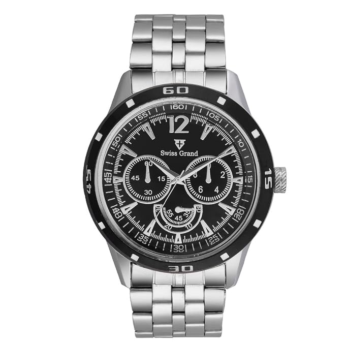 Analog Black Dial Mens Watch- SG-0205