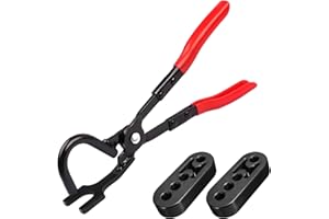 Universal Exhaust Hanger Removal Tool Kit - 4 Hole Rubber Bracket & Muffler Hanger Pliers Set, Compatible with Most Cars/Truc