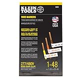 Klein Tools 56252 Wire Marker Book, 277/480V 3