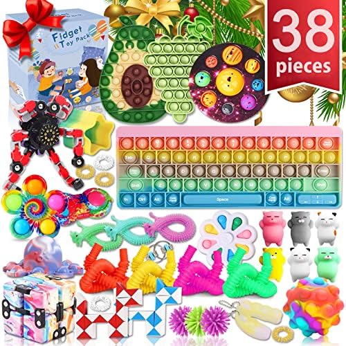 Fidget TIK Tok Fidget Toys Pack Sensory Fidget Toys Push Bubble Pop Toy