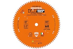 CMT 219.080.10 10-Inch by 80 Tooth 5/8-Inch Bore Miter and Radial Arm Circular Saw Blade