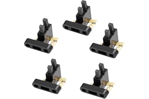 Anxingo 5PCS Universal Generator Carbon Brush Assembly for Head Champion Harbor Freight 4KW 5KW 7KW, 2 Single Blade Connectors