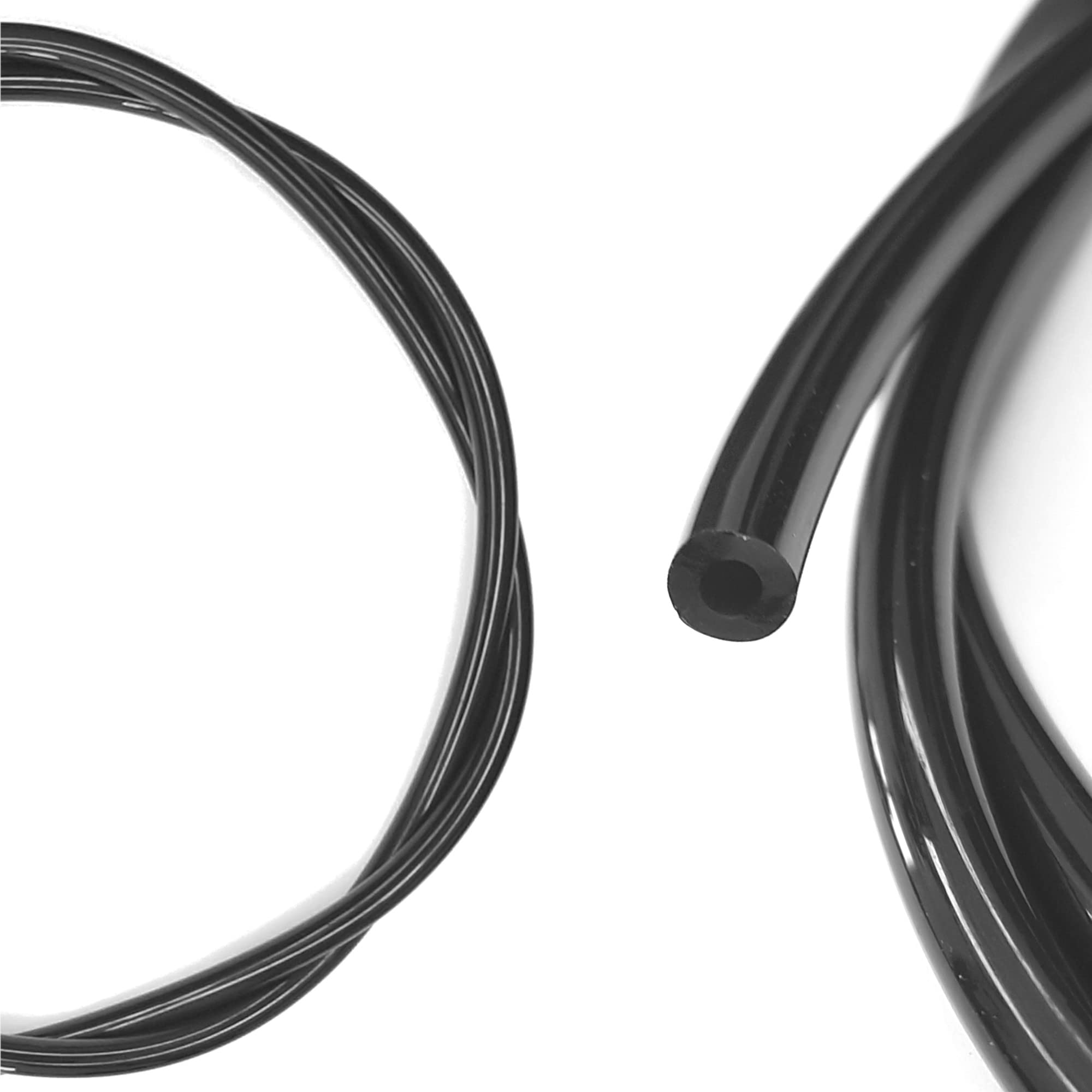 cyclingcolors Petrol Hose 2.5 mm Inner x 5 mm x 1 m Black Silicone Fuel Hose Trimmer Lawn Mower Chainsaw Brush Cutter