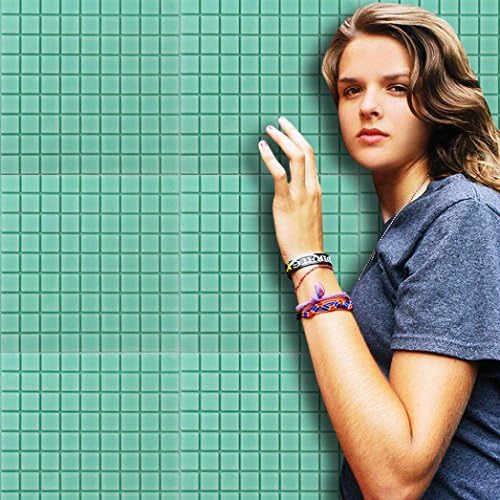Tharv 3D PE Foam Self-adhesive Wallpaper Wall Sticker, Lifelike Embossed Brick Stone, Waterproof Soft Anti-collision Child, Noise Reduction Modern Wall Art Decoration, 11.8"x11.8"x 0.3" (blue)