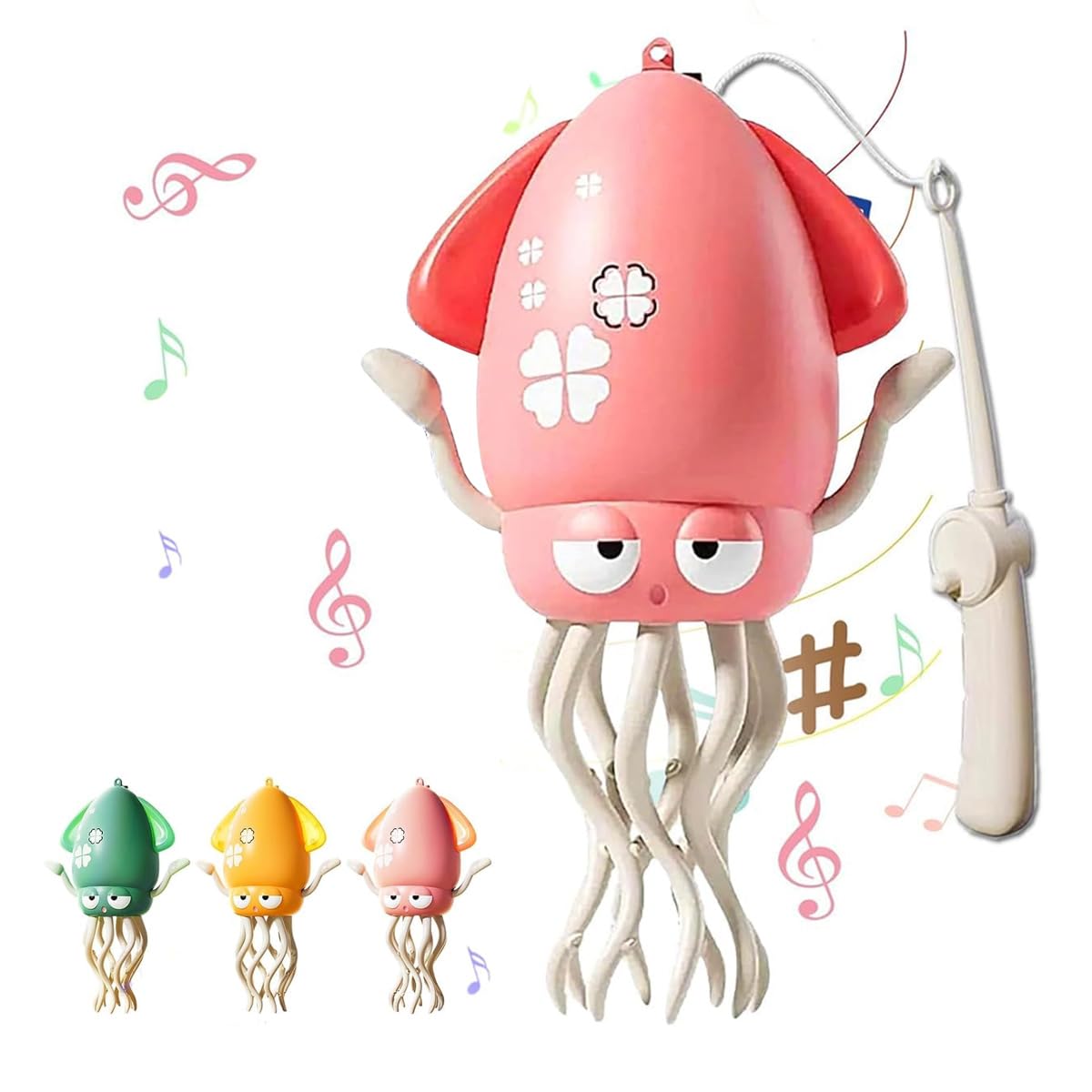 Photo 1 of Magic Dancing Octopus Toy - Smart Obstacle-Dodging Robot with LED Light Show & Music, USB Rechargeable Tummy Time Squid Toy for Babies | Electric Crawling Octopus | Interactive Gift for Kids 3+
