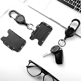 Yafe 2 Pack Heavy Duty Retractable Badge Reel Thick Steel Cord Key Holder view 6