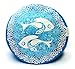 Twin Fish Zafu Meditation Cushion / Yoga Pillow: Relax and get into your zen (12.5” wide x 7” tall)