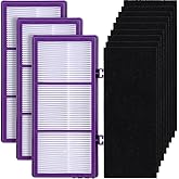 HAPF300AP Filter Compatible with Holmes AER1 HAPF300AP-U4 and Bionaire Air Filters, Replacement Parts # HAPF300AH-U4R, HAP242-NUC - 3 HEPA + 9 Carbon Booster Filters(Purple)