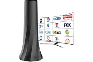 TVLNKTVV 2024 Upgraded TV Antenna for Smart TV-TV Antenna Indoor with 880+Miles Range,TV Antennas Support 4K 8K 1080p Fire Stick TVs-Digital TV Antenna Receive All Local Channels-20ft Coaxial Cable