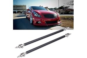 DREAMIZER 2pc Adjustable 8"-11" Front Bumper Lip Splitter Diffuser Strut Rod Tie Bars Compatible with Most Vehicles