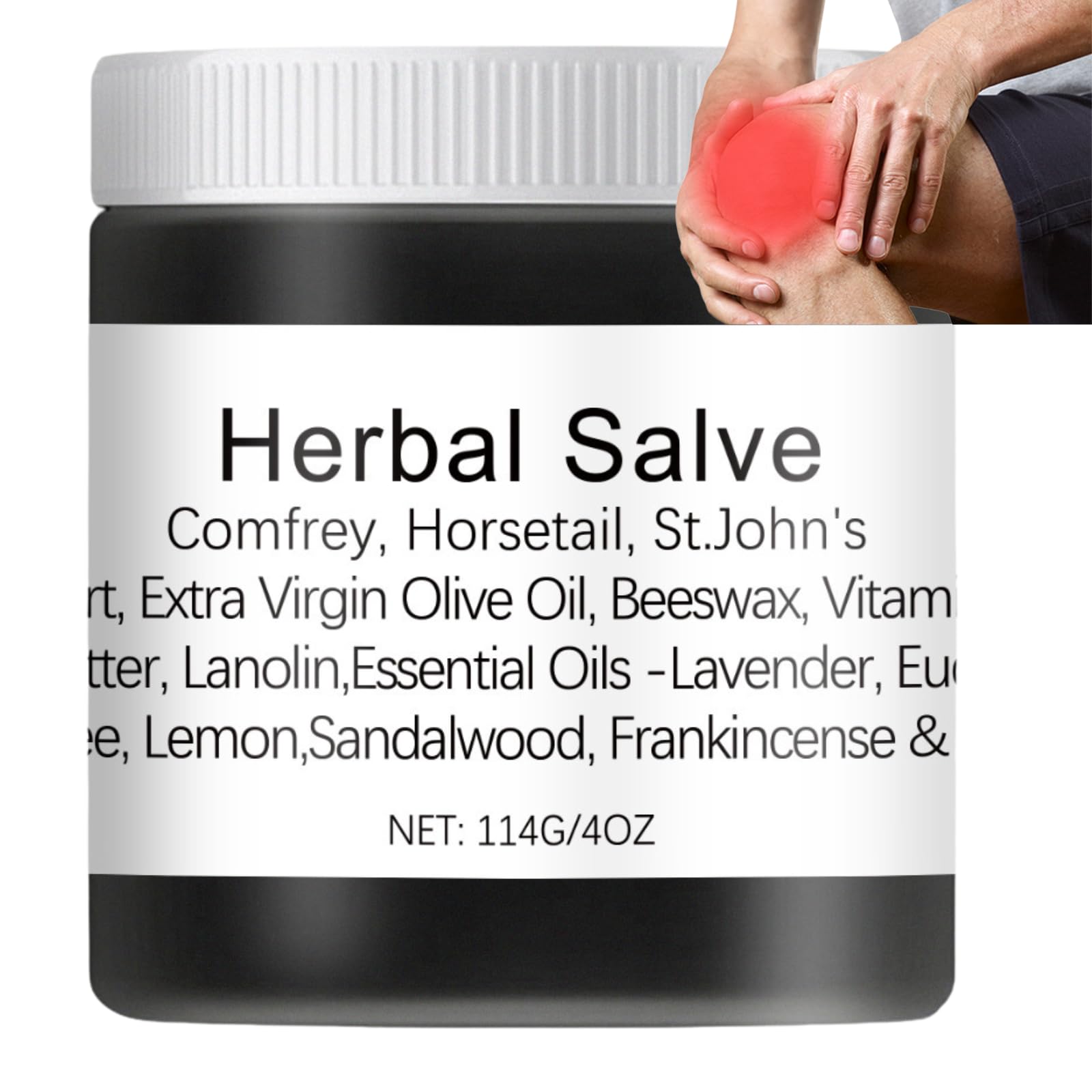 Organic Herbal Salve - Confrey Cream for Body Care- Natural Jo-int Care Herbals Salve - Herbal Massage Cream, Natural Soothing Cream for Muscle, Shoulder, Knee, Back