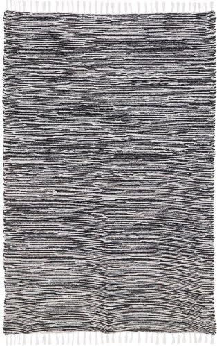 Complex Chenille Flat Weave Rug, 3-Feet by 5-Feet, Black