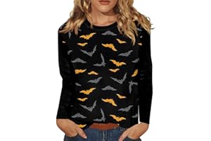 HTHLVMD Halloween Pumpkin Shirt Women's Autumn Acting Party T-Shirt Cute Autumn Pattern T-Shirt Thanksgiving Top