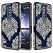 ZTE Zmax Pro Case, TownShop Moroccan Floral Design Hard Impact Dual Layer Shockproof Bumper Case for ZTE Grand X Max 2/ Imperial Max Z963U/ Zmax Pro/ZTE Kirk Z988/ ZTE Max Duo 4G