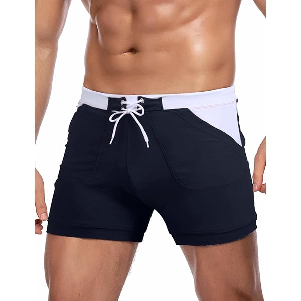 Coofandy Herren Badehose – Quadratische Beinform, Schnell Trocknend