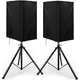 15 in Outdoor Speaker Covers UV Protection PA/DJ Speaker Covers for Powered Speaker Mounted on Stand Oxford Fabric Speaker Protective Covers for Waterproof Dustproof (30 * 19 * 20")