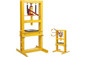 COZONY 6Ton/13000LBS Hydraulic Press Machine,h Frame Portable Hydraulic Shop Press,Heavy Duty Bearing Presses with Movable Plate for Garage and Workshop,4 Adjustable Height